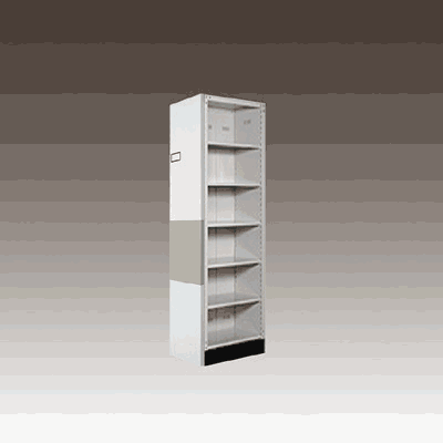 이동식서가, 피아산업, PHM-1101, 1065×500×2315mm, 핸들식, 단식고정1연6단 제품 소개 사진