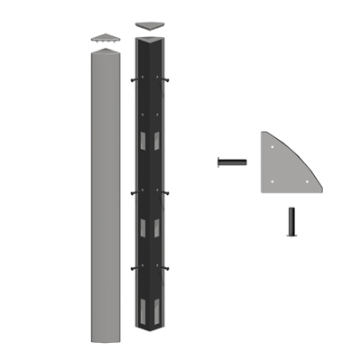 사무실칸막이, 극동사무가구, LPC48, (부품)80×1219mm, 마감바 제품 소개 사진