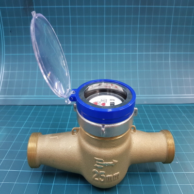수도미터, 디알텍, MD25N-NIC, 25mm, 복갑건식/무연황동/니켈상부/투명렌즈뚜껑, 100배율/1.6배수 제품 소개 사진