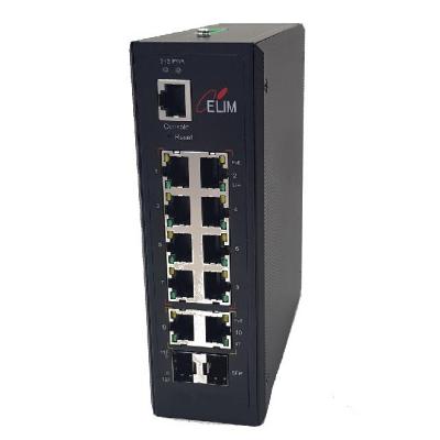 네트워크스위치, 엘림광통신, EL-IG8E2G-POE(BT), 12port 제품 소개 사진