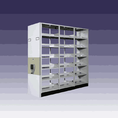 이동식서가, 피아산업, PHM-2403, 3055×720×2315mm, 핸들식, 복식이동3연6단 제품 소개 사진